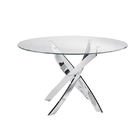 Home Furnishings  Glass Dining Room Round Table 115*115*75CM